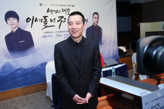 古力获胜后接受采访 古力获胜后接受采访