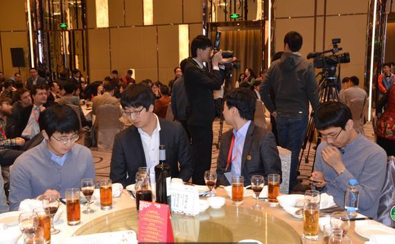 开幕式上的韩国棋手